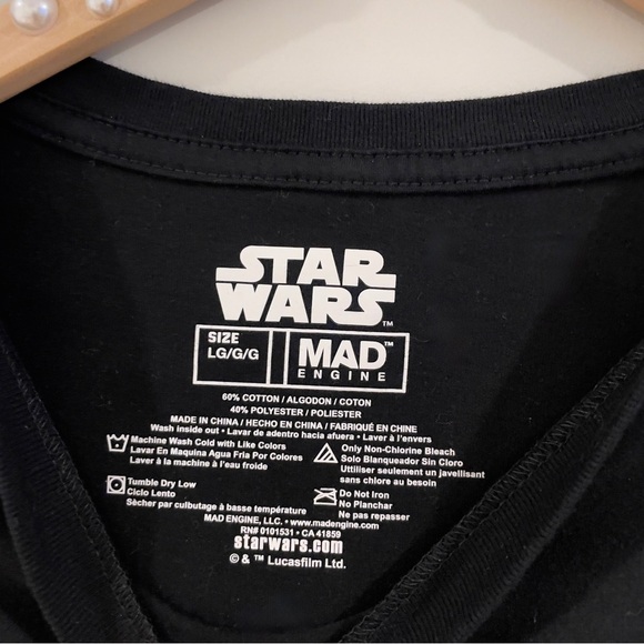 Star Wars Mad Engine Graphic T-Shirt Size Large, Spacecore Cosmic Y2K Retro, NEW - Picture 3 of 3